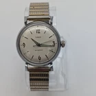 Vintage Timex Marlin Manual Wind Watch 35mm Silver Dial Waterproof Dustproof Run