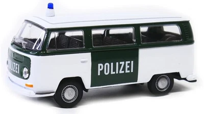 Welly 1972 Volkswagen Bus T2 Police White 1:34 1:39 Scales 4,5 pouces... - Photo 1/4