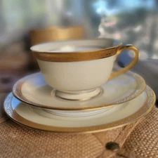 Vintage Noritake China Set – Margo Pattern – Gold Rimmed Hand-Painted Japan