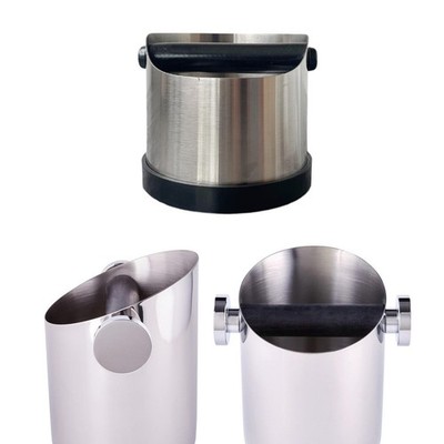Edelstahl Kaffee Knock Box Espresso Dump Bin für Bar Restaurant Cafe