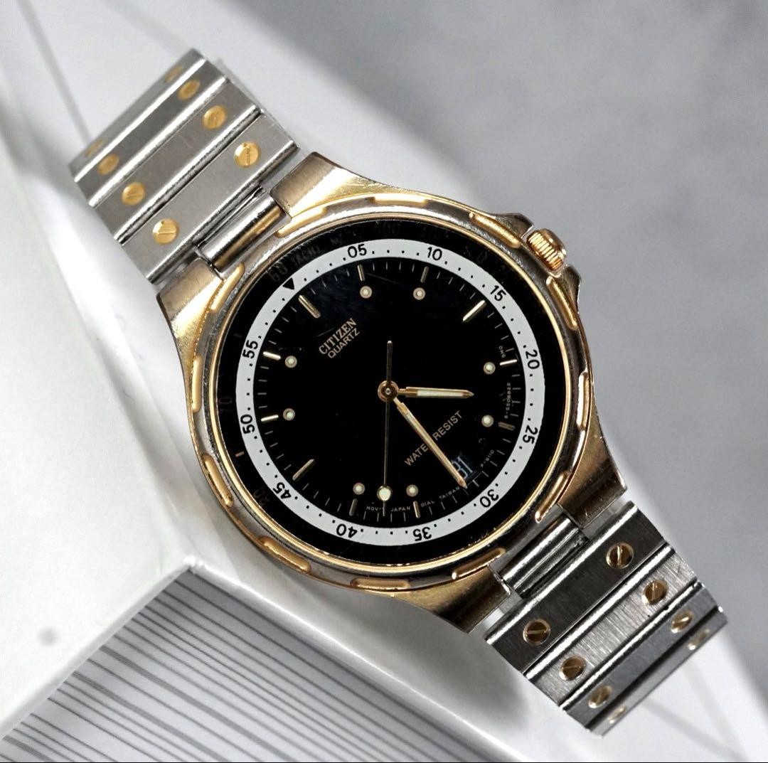 Citizen Combi Date Round Mens Quartz Watch with Stainless Steel Band