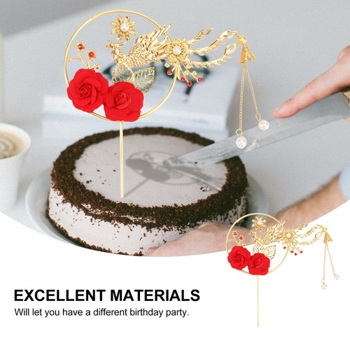  2 szt. Topper na tort weselny Topper dla kobiet Zaręczyny Imprezy Materiały - Zdjęcie 8 z 12