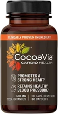 Cardio Health Supplement, 30 Day, 500Mg Cocoa Flavanols, Support Heart Health, B