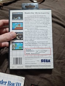 Wonder Boy III: The Dragon's Trap (Sega Master System, 1989) Complete 