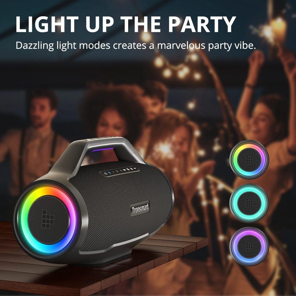 Parlante Bluetooth portátil Tronsmart Bang Max, sonido de 3 vías de 130 W, 24 h de reproducción, IPX6, imagen 2