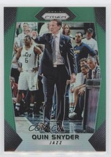 2017-18 Panini Prizm Green Prizm Quin Snyder #120 0oe