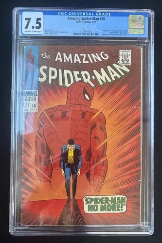 1967 MARVEL COMICS AMAZING SPIDER-MAN #50 1ST APPEARANCE OF KINGPIN CGC 7.5