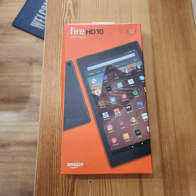 Amazon Fire HD 10 64GB Wi-Fi 10.1'' Black HD10 with Alexa, 9th Gen - NEW OPEN BOX