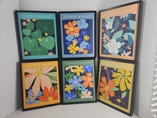 Set of 6 Flower Market Framed Prints Floral Wall Art