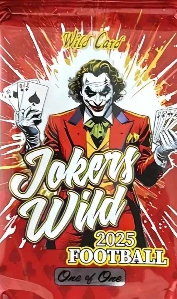 Wild Card NEW RELEASE Jokers Wild 1/1s 2025 Football Sealed Pack