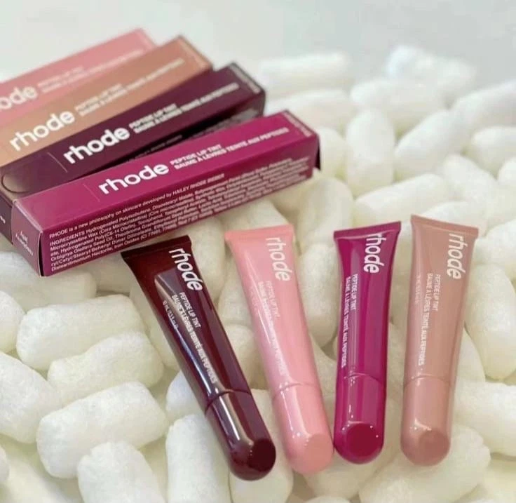 Pack de 5 TINTE LABIAL RHODE PEPTIDE Hecho en Italia Pastel de Vainilla, Galleta de Azúcar🍓... Foto 3 de 4