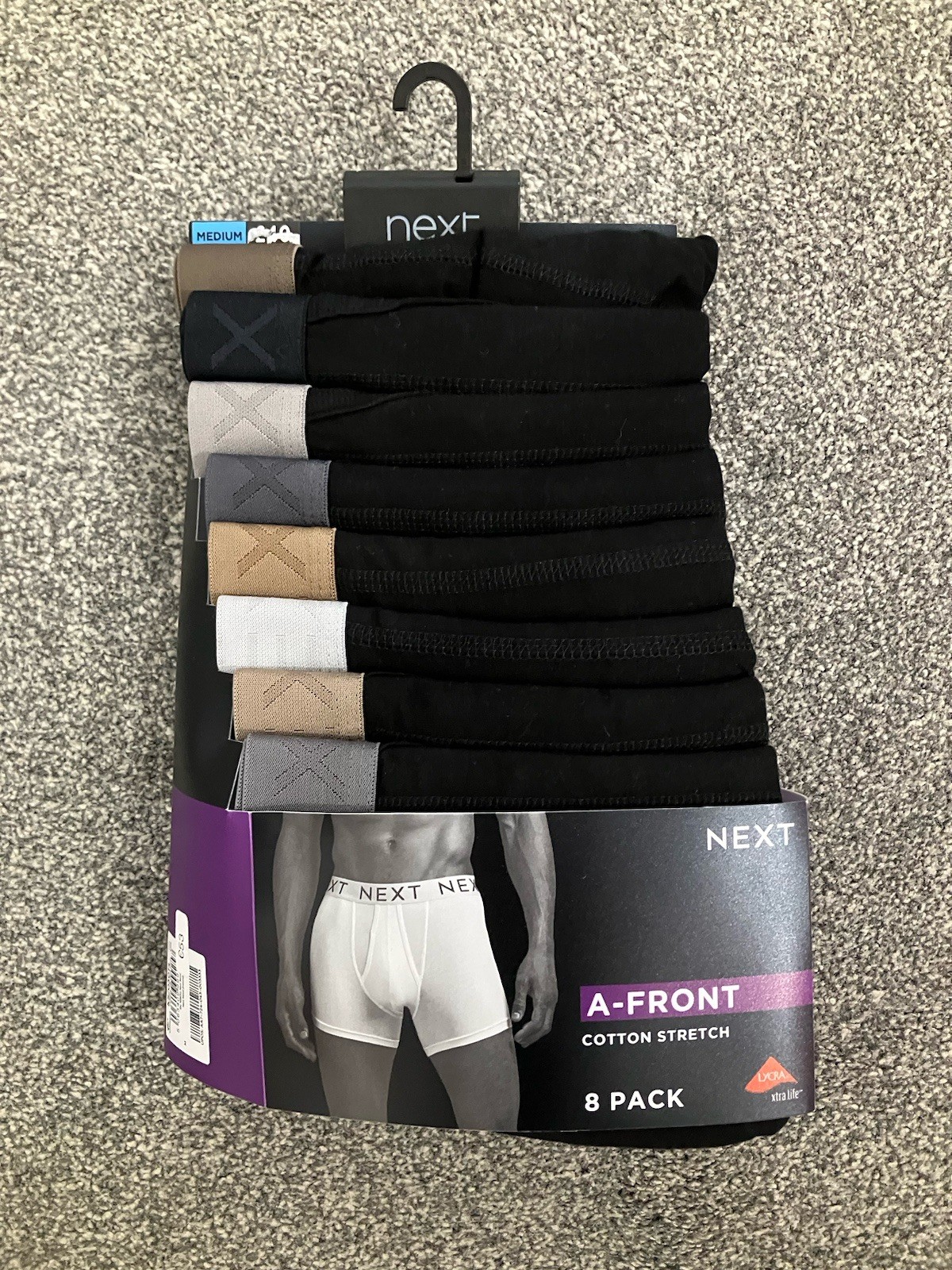 BNWT Next Mens Cotton Stretch A Front Boxers Trunks 8 Pack Size Medium