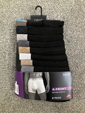 BNWT Next Mens Cotton Stretch A Front Boxers Trunks 8 Pack Size Medium 