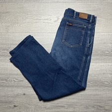 Vintage 70s 80s Lee Straight Fit Denim Jeans Measures 36x27 Talon Zipper USA