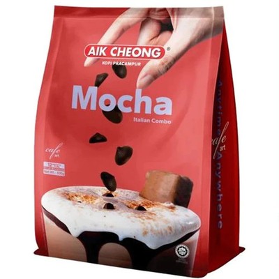 4 X Aik Cheong Mocha Coffee 3 in 1 4 x  (25gm x 12sachets)  Express Shipping