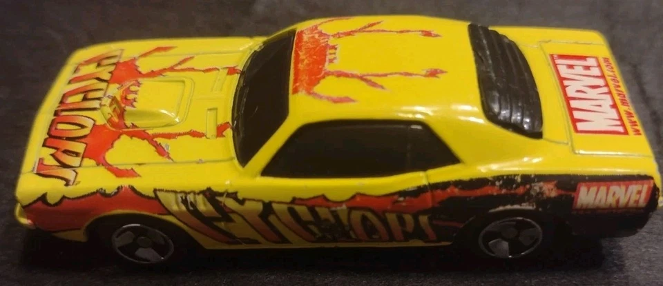 Maisto 1/64 1:64 Plymouth Hemi Cuda Marvel Cyclops желтый мускулистый автомобиль герой Mopar - Изображение 2 из 4