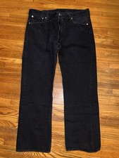Levi's Vintage 90's - 501 Jeans Men's 40x32 Straight Leg Black Denim