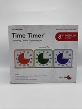 Time Timer 8 Inch Learning Center Classroom Set   60 Minute Visual Timer for