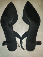 Dream Pairs Black Slingback Kitten Heels