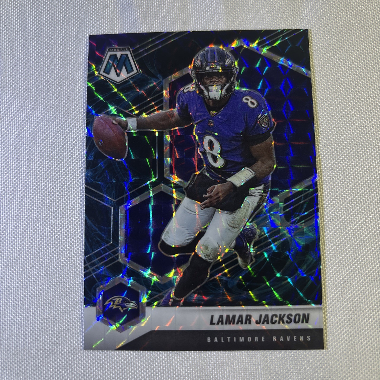 2021 NFL Panini Mosaic Lamar Jackson Genesis SSP #19 Baltimore Ravens CASE HIT!!