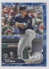 2019 Topps Holiday Bowman Blue 107/150 Keston Hiura #TH-KH Rookie RC xp6