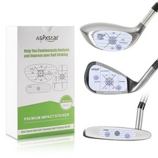 Golf Impact Tape - Golf Impact Stickers for Golf Clubs Golf Training aid,-Tea...