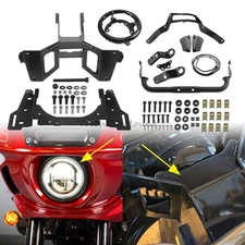 Front Fairing Bracket w/ Headlight Mounting Ring For Harley Low Rider ST FXLRST