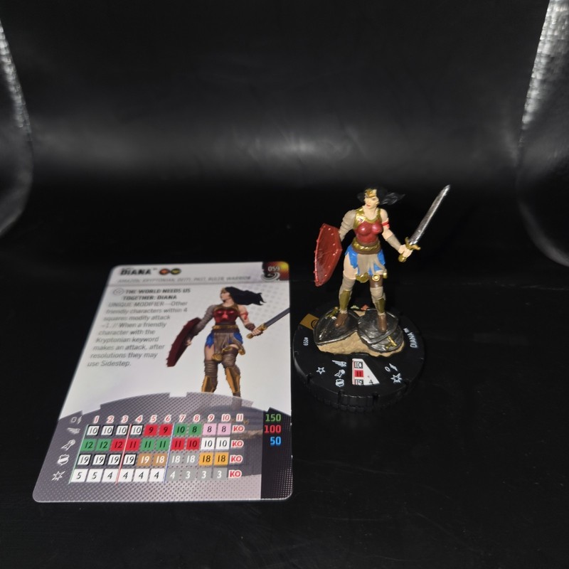 Heroclix Masters Of Time 059 Diana Chase Figure With Card