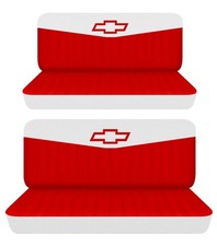 Front And Rear Bench Seat Covers Fits 1950 To 1970 Chevy Bel Air 4door Wdesign