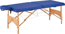 Sky Blue Master Massage Brady Lightweight Portable Table - 27" Comfort Style