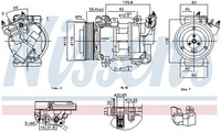 Kompressor Klimaanlage ** First FIT ** Nissens 891016 12V FüR Peugeot Partner 1