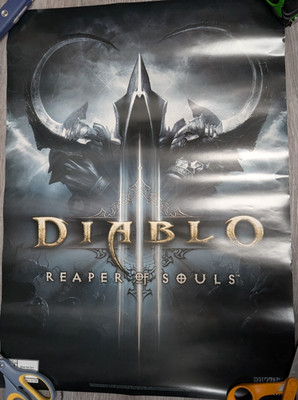 Diablo 3 Reaper Of Souls Double Sided Promo Poster Blizzard 19x27