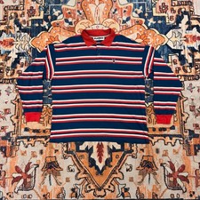 Playboy Striped Rugby Polo Long Sleeve Tee