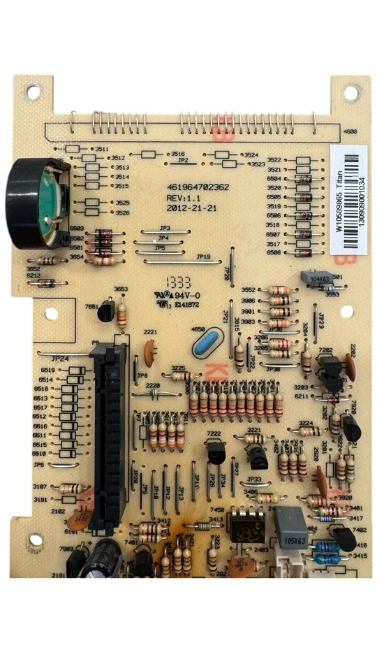 Whirlpool Microwave Oven Control Board W10589865 /461964702463 - Image 2 of 4