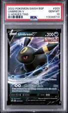 2022 Pokemon Swsh Black Star Promo Umbreon V V Heroes Tins PSA 10 #203