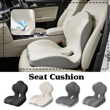 Memory Foam Seat Cushion with Back Support Car Office Chair Pad Waist Protection