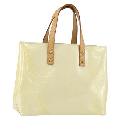 LOUIS VUITTON Monogram Vernis Reade PM Hand Bag Perle M91336 LV Auth ep12280