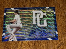 CHASE SHORES 2021 LEAF PERFECT GAME BLUE WAVE AUTOGRAPH PROOF #1/1 LSU, ANGELS