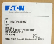 EATON CUTLER HAMMER HMCP400X5C 400 AMP HMCP Motor Circuit Protector 2000-4000