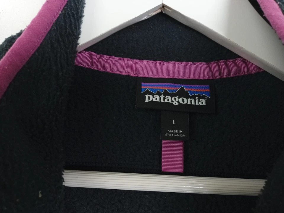 Patagonia Full Zip Fleece Gilet Size L Black Mix Used F2 - Image 3 of 4