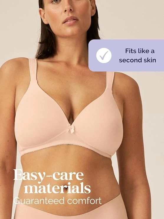 Sujetador camiseta Naturana acolchado sin aros con correas anchas Foto 2 de 4