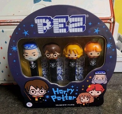 PEZ Harry Potter 4pc Gift Set  Hogwarts Tin NEW SEALED NEVER OPENED 