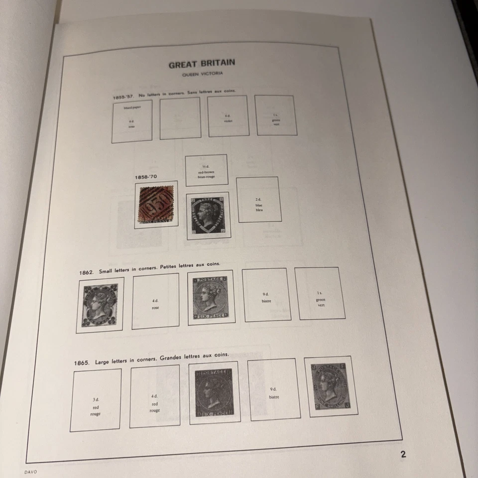 Álbum de estampillas Stanley Gibbons GB DAVO + estuche volumen 1 con muchos sellos  Foto 3 de 4