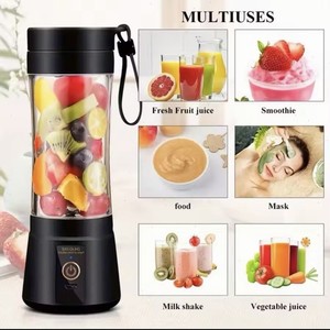 BAIN LING Portable Personal Blender 380ml 80W 7.4V 6-Blade Black