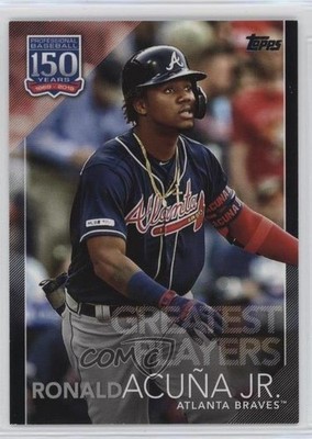 2019 Update 150 Years of Professional Baseball Black Ronald Acuna Jr Acuña nd3