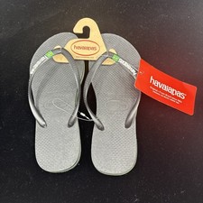 Havaianas Unisex Flip Flops Sandals Slippers Color Steel Gray Size 6 Eur 37/38