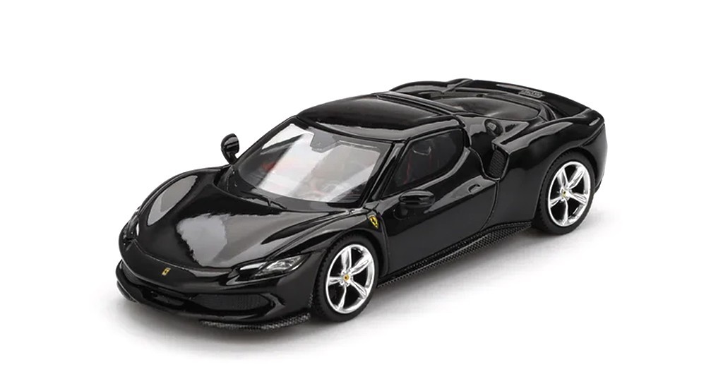 BBR Models 1/64 FERRARI 296 GTB NERO DAYTONA 2024 - BBR FER64003