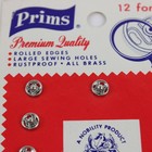 Lot 6 Dritz Prims Sew-On Deco Snaps Brass Nickel-Plated — photo 5