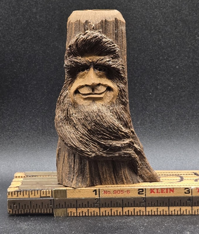 Original 1993 Dave Maggard spirit folk art lord of the Rings type carving signed
