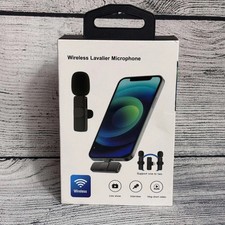 Wireless Lavalier Microphones for iPhone, 2 Pack Mini Microphone for iPhone